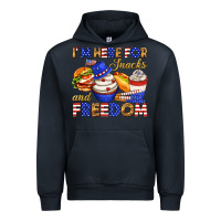 Navy i m here for snacks and freedom Urban Hoodie - texasbilliewilder