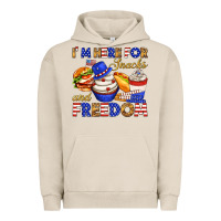 Pigment French Oak i m here for snacks and freedom Urban Hoodie - texasbilliewilder