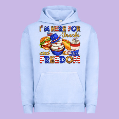 Urban Hoodie i m here for snacks and freedom