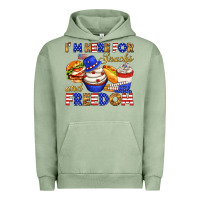 Pigment Oil Green i m here for snacks and freedom Urban Hoodie - texasbilliewilder