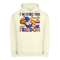 Pigment Pistachio i m here for snacks and freedom Urban Hoodie - texasbilliewilder