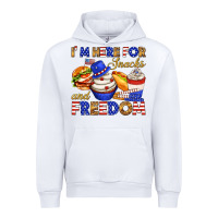 White i m here for snacks and freedom Urban Hoodie - texasbilliewilder