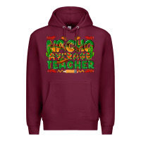 Burgundy nacho average teacher Premium Hoodie - texasbilliewilder