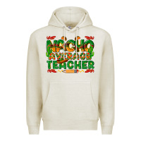 Oatmeal Heather nacho average teacher Premium Hoodie - texasbilliewilder