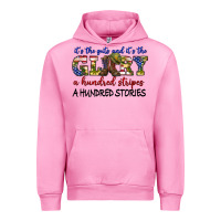 Fuchsia Pink its the guts and its the glory a hundred stripes Urban Hoodie - texasbilliewilder