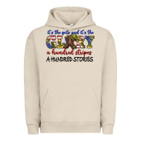Pigment French Oak its the guts and its the glory a hundred stripes Urban Hoodie - texasbilliewilder