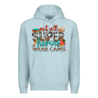 Blue Mist not all superheroes wear capes with books Premium Hoodie - texasbilliewilder