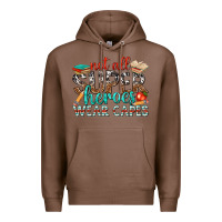 Chestnut not all superheroes wear capes with books Premium Hoodie - texasbilliewilder
