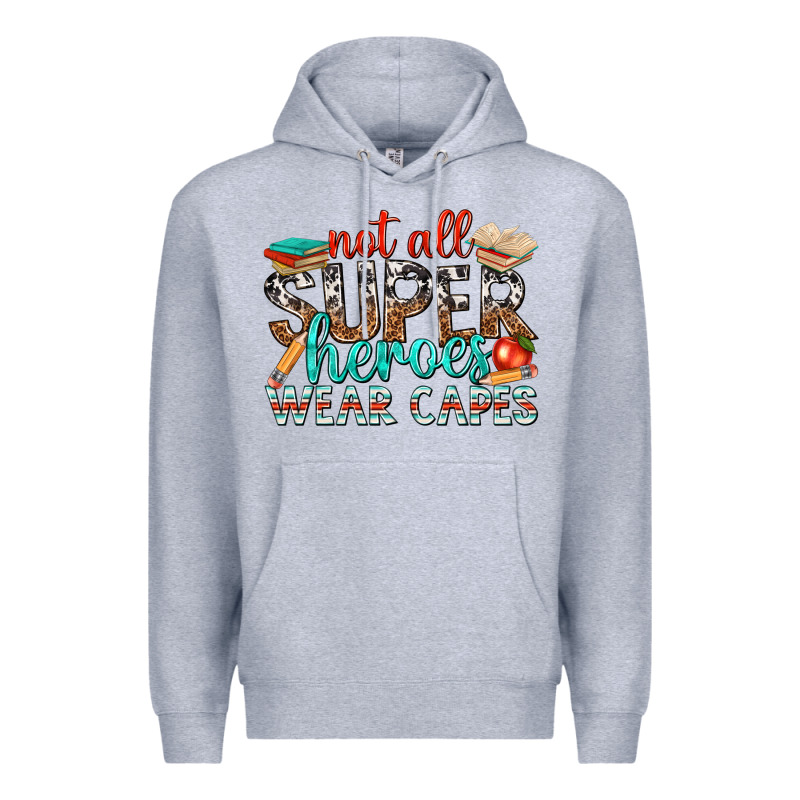 Not All Superheroes Wear Capes With Books Premium Hoodie by texasbilliewilder | Teevron