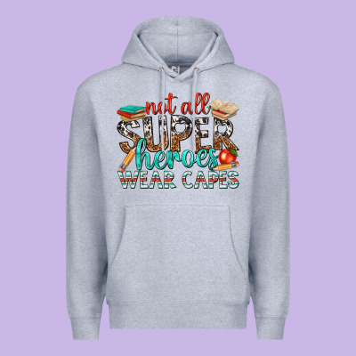 Not All Superheroes Wear Capes With Books Premium Hoodie Designed By Texasbilliewilder