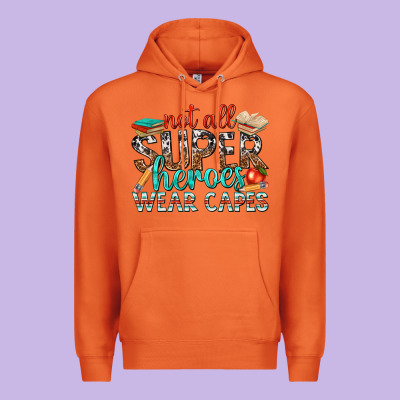 Not All Superheroes Wear Capes With Books Premium Hoodie Designed By Texasbilliewilder