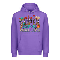Purple not all superheroes wear capes with books Premium Hoodie - texasbilliewilder