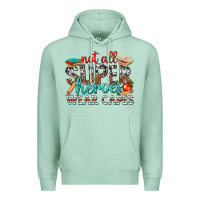 Seafoam not all superheroes wear capes with books Premium Hoodie - texasbilliewilder