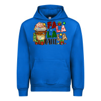 Cobalt fa la la la latte Urban Hoodie - Zillion Design Studio