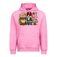 Fuchsia Pink fa la la la latte Urban Hoodie - Zillion Design Studio