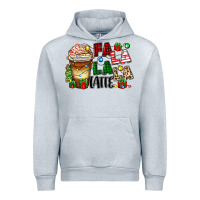 Heather Grey fa la la la latte Urban Hoodie - Zillion Design Studio
