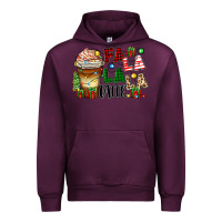 Mauve Wine fa la la la latte Urban Hoodie - Zillion Design Studio