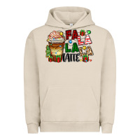 Pigment French Oak fa la la la latte Urban Hoodie - Zillion Design Studio