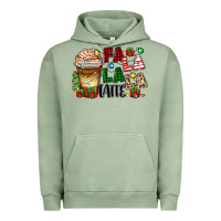 Pigment Oil Green fa la la la latte Urban Hoodie - Zillion Design Studio