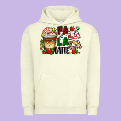 Urban Hoodie fa la la la latte