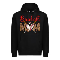 Black baseball mom Premium Hoodie - Zillion Design Studio