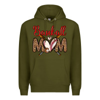 Army Green baseball mom Premium Hoodie - Zillion Design Studio