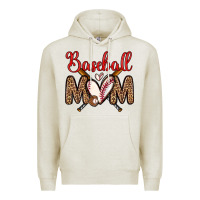 Oatmeal Heather baseball mom Premium Hoodie - Zillion Design Studio