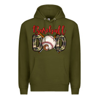 Army Green baseball dad Premium Hoodie - Zillion Design Studio