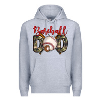 Heather Grey baseball dad Premium Hoodie - Zillion Design Studio
