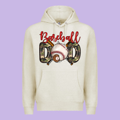 Baseball Dad Premium Hoodie Designed By Zillion Design Studio
