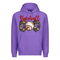 Purple baseball dad Premium Hoodie - Zillion Design Studio