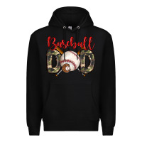 Black baseball dad Premium Hoodie - Zillion Design Studio