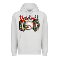 Dove Grey baseball dad Premium Hoodie - Zillion Design Studio