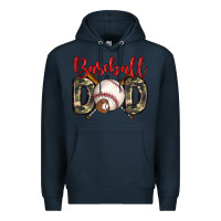 Navy baseball dad Premium Hoodie - Zillion Design Studio