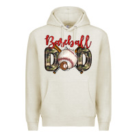 Oatmeal Heather baseball dad Premium Hoodie - Zillion Design Studio