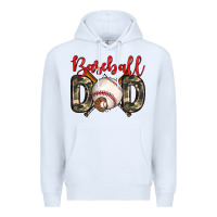 White baseball dad Premium Hoodie - Zillion Design Studio