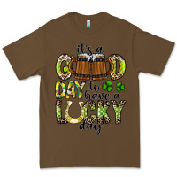Cacao It's a Good Day To Have a Lucky Day Premium Tee - CowhideDigitalArt
