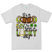 Dove Grey It's a Good Day To Have a Lucky Day Premium Tee - CowhideDigitalArt