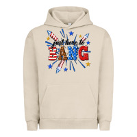 Pigment French Oak just here to bang Urban Hoodie - texasbilliewilder