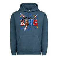 Pigment Midnight Navy just here to bang Urban Hoodie - texasbilliewilder