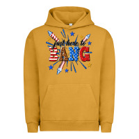 Pigment Peanut Butter just here to bang Urban Hoodie - texasbilliewilder