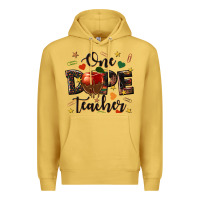 Antique Gold one dope teacher Premium Hoodie - texasbilliewilder
