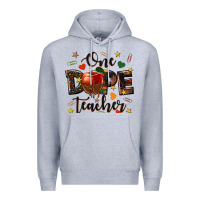 Heather Grey one dope teacher Premium Hoodie - texasbilliewilder