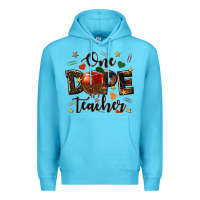 Ocean Blue one dope teacher Premium Hoodie - texasbilliewilder