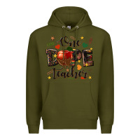 Army Green one dope teacher Premium Hoodie - texasbilliewilder
