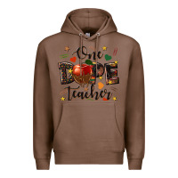 Chestnut one dope teacher Premium Hoodie - texasbilliewilder