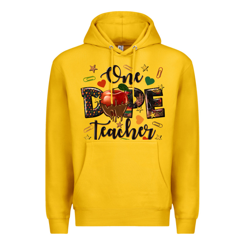 One Dope Teacher Premium Hoodie by texasbilliewilder | Teevron
