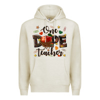 Oatmeal Heather one dope teacher Premium Hoodie - texasbilliewilder
