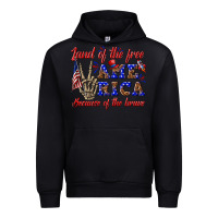 Black land of the free america because of the brave Urban Hoodie - texasbilliewilder