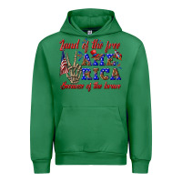 Emerald land of the free america because of the brave Urban Hoodie - texasbilliewilder
